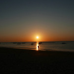 バリの夕日　Kuta Beach