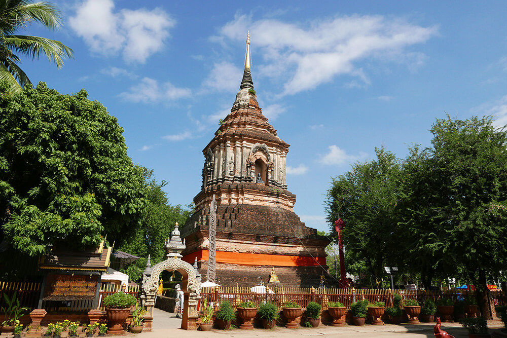 タイ・チェンマイの寺院　ワットクータオ Wat Lok Molee　建物