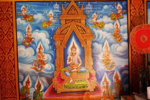 タイ・チェンマイの寺院　ワット・チェン・マン Wat Chiang Man　壁画